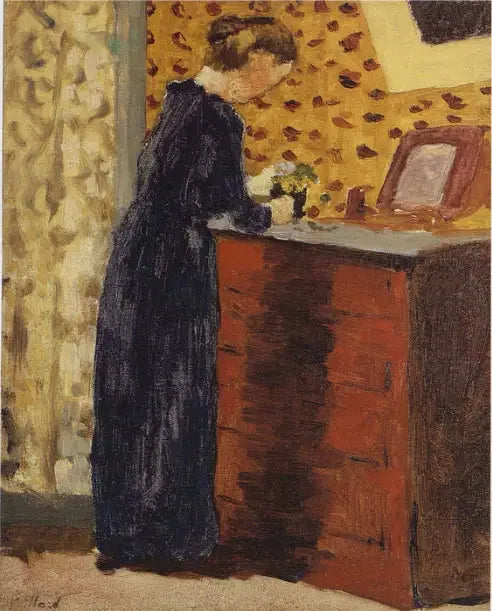 Den röda byrån - Édouard Vuillard