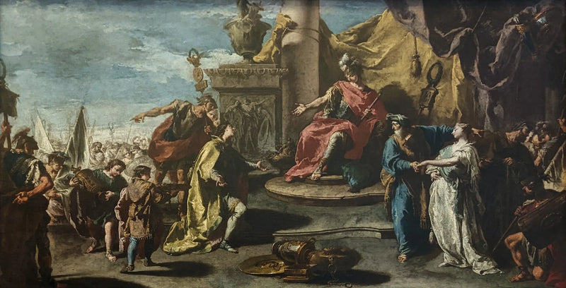 Scipios självkontroll - Giovanni Battista Pittoni