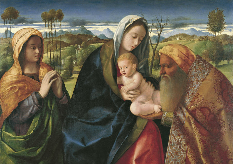 Den heliga samtal - Giovanni Bellini
