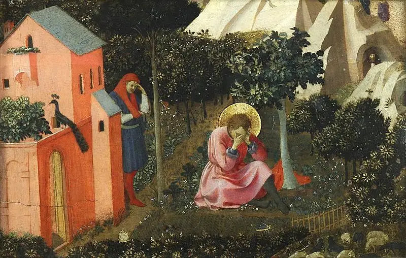 Saint Augustinus omvändelse - Fra Angelico