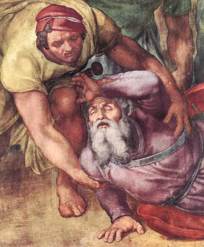 Paulus omvändelse, detalj. - Michelangelo