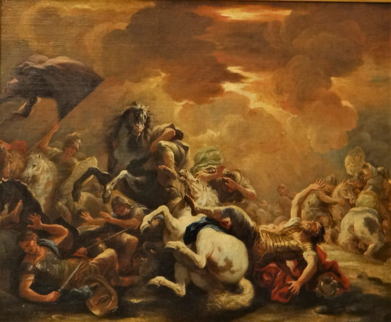 Conversionen av Saint Paul på Damaskusvägen - Luca Giordano