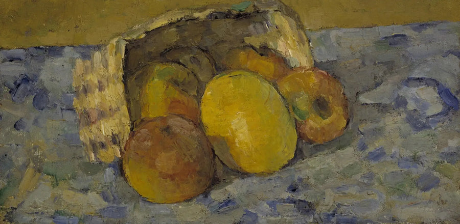 Den omkullvälta korgen - Paul Cézanne