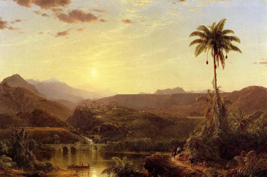 La Cordillère, solens spak - Frederic Edwin Church