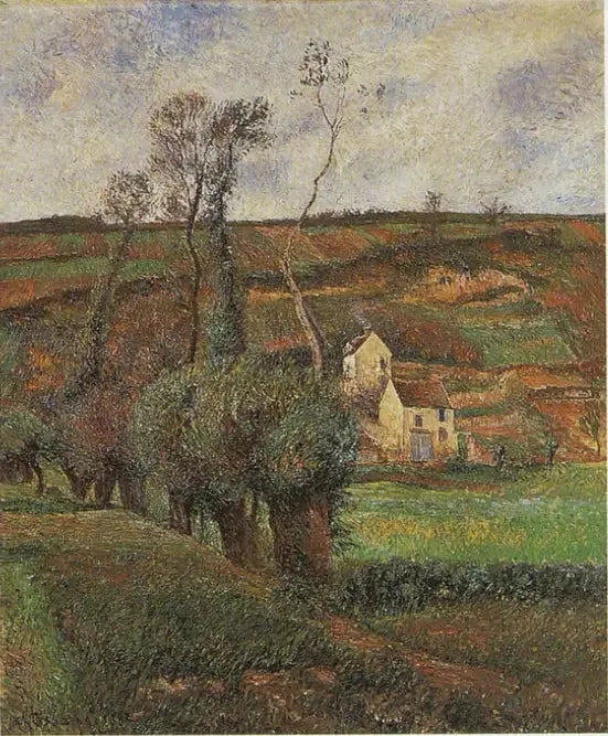Klippkusten i Pontoise - Camille Pissarro