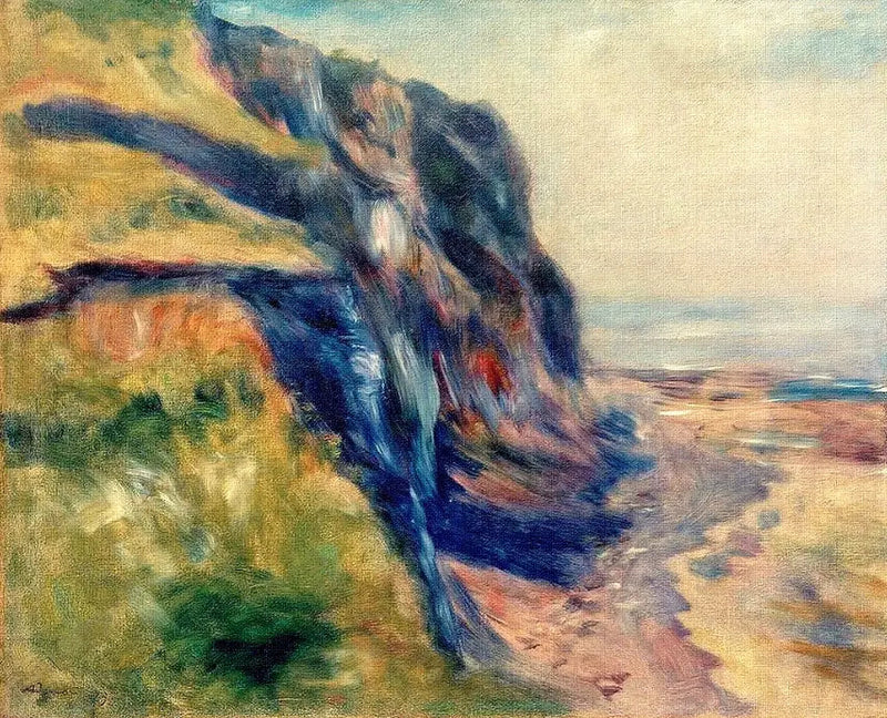 Kusten nära Dieppe - Pierre-Auguste Renoir