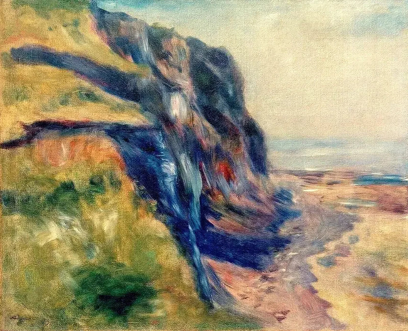 Kusten nära Dieppe - Pierre-Auguste Renoir