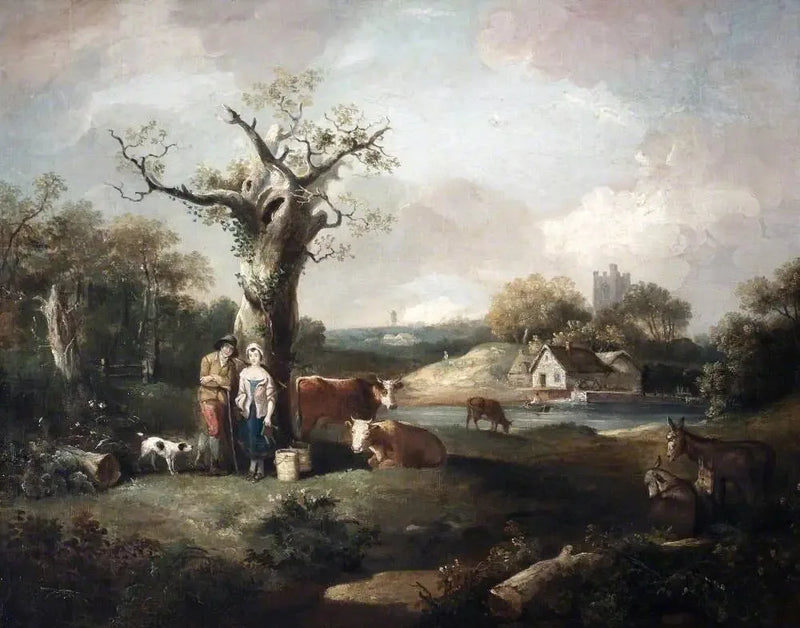 Den lantliga gården - Thomas Gainsborough