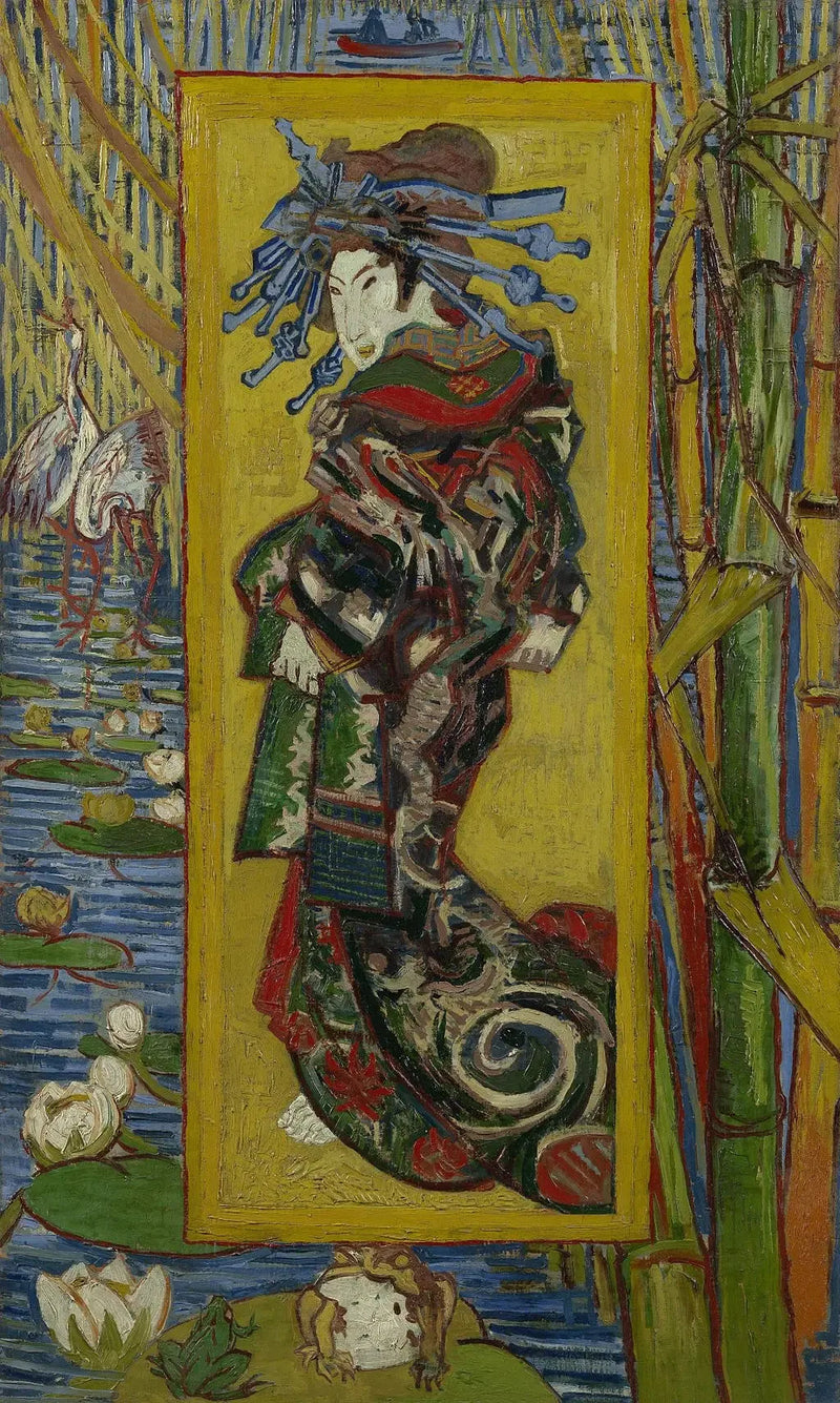La Courtisane (efter Eisen) - Vincent van Gogh