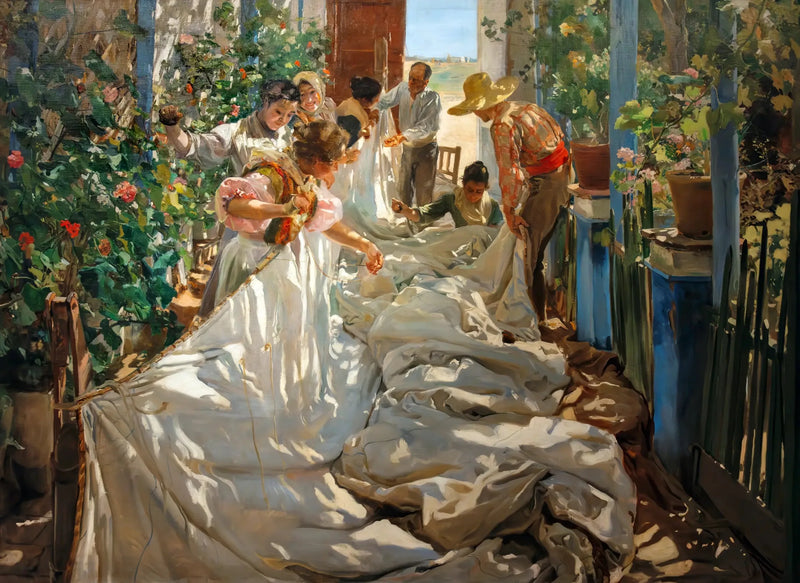 Segelsömnad - Joaquín Sorolla