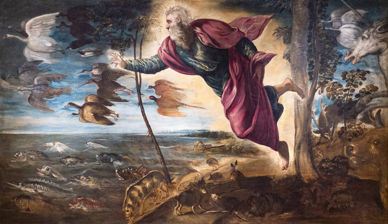 Skapelsen av djuren - Jacopo Tintoretto