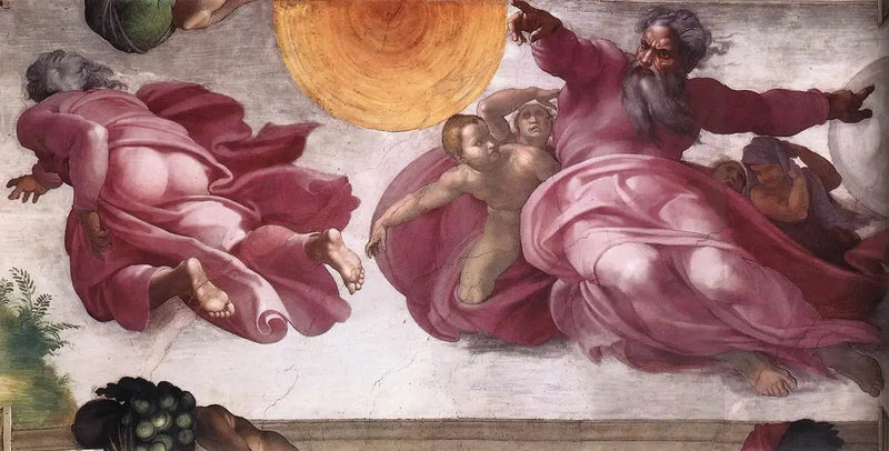 Stjärnornas och växternas skapelse - Michelangelo
