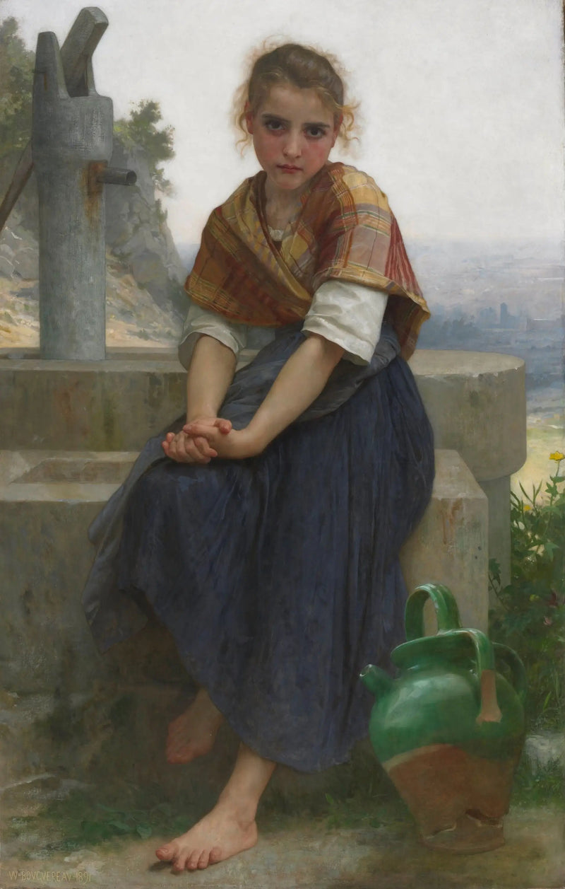 Den krossade kannan - Bouguereau