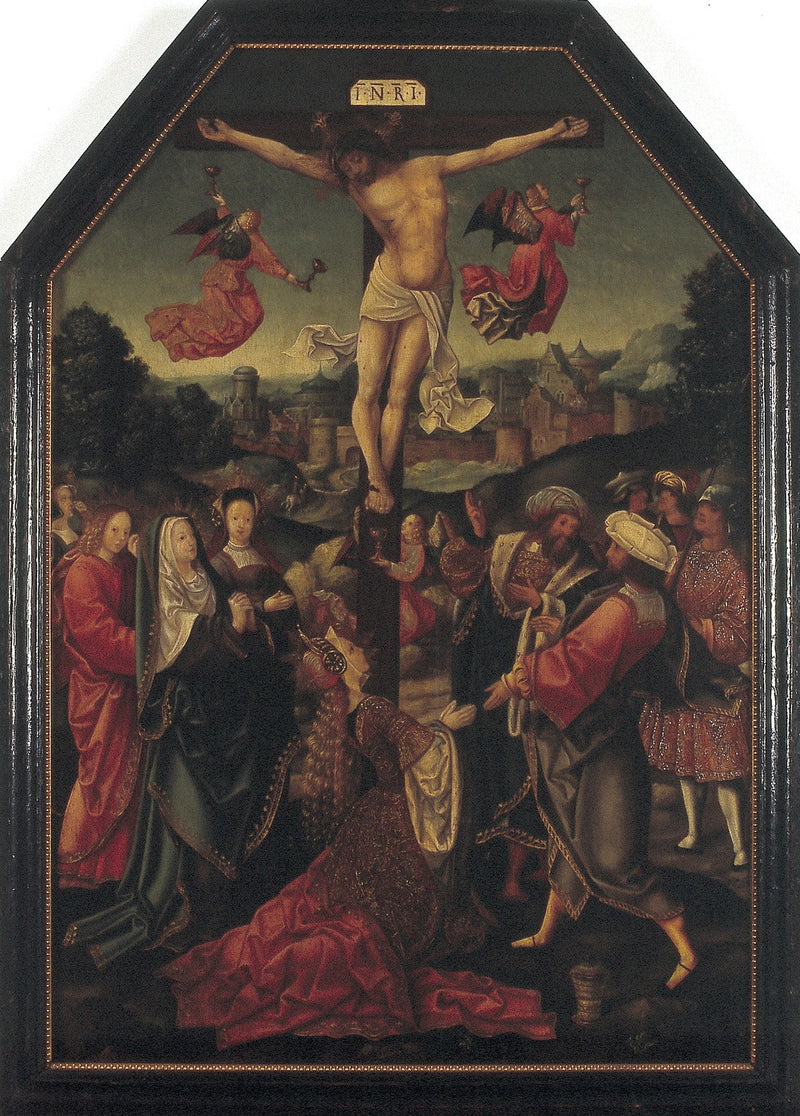 Korsfästelsen - Jacob Cornelisz van Oostsanen
