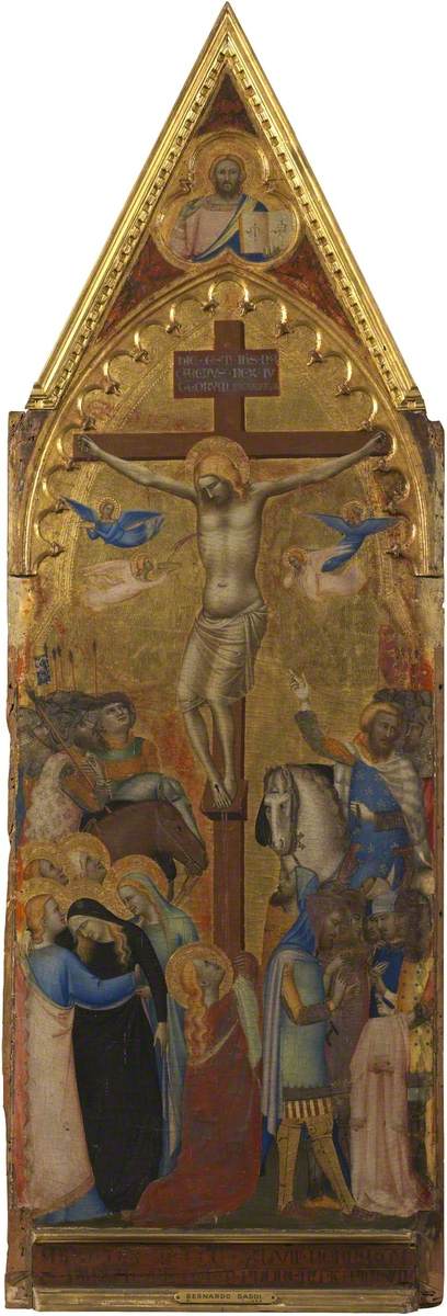 korsfästelsen (polyptyk, panel 3 av 5) - Bernardo Daddi