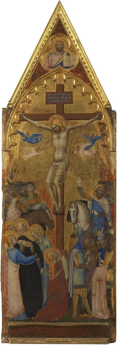 korsfästelsen (polyptyk, panel 3 av 5) - Bernardo Daddi