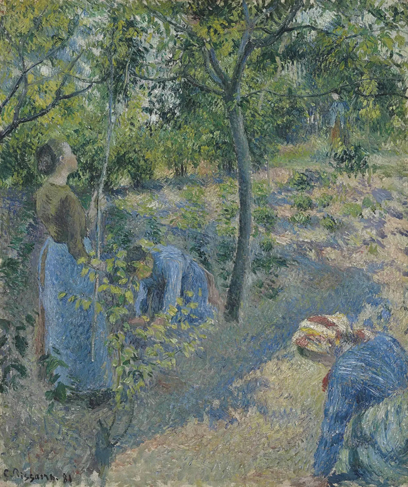 Äppelskörden - Camille Pissarro