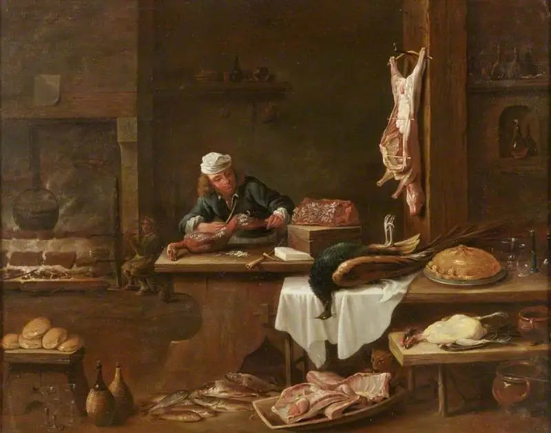 Ett holländskt herrgårdskök - David Teniers den yngre