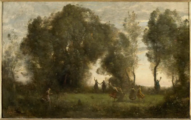 Nymfens dans - Jean-Baptiste Camille Corot