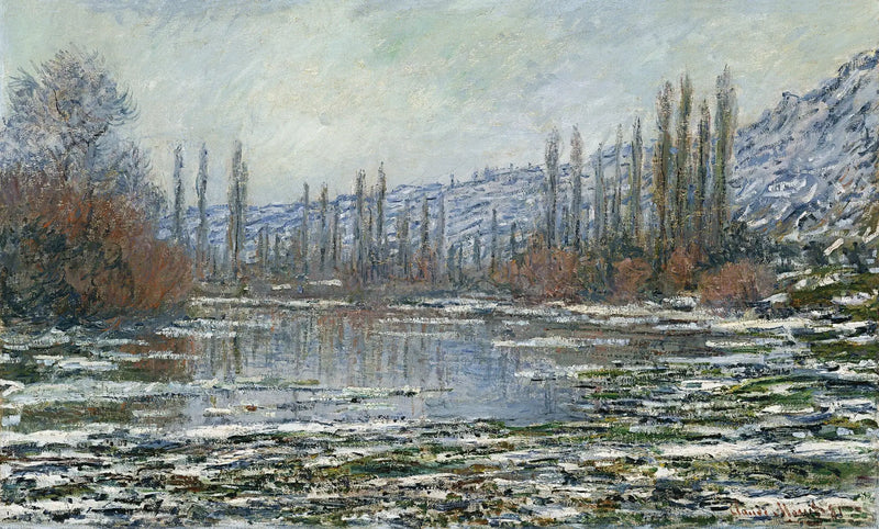 Islossningen i Vétheuil - Claude Monet