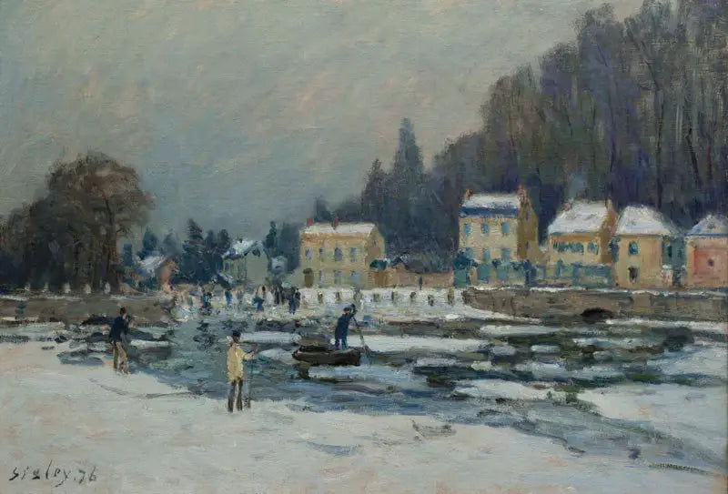 Flodens nedgång vid Port-Marly - Alfred Sisley