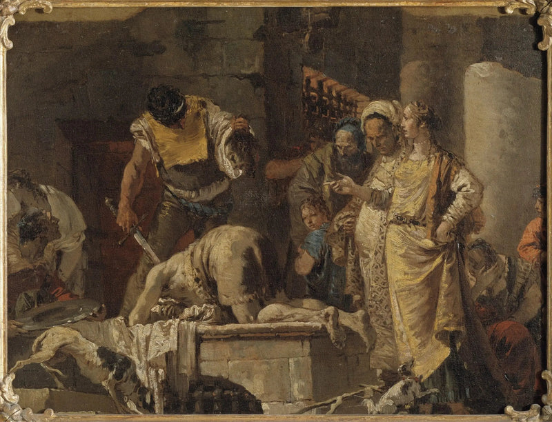 Hängningen av Sankt Johannes Döparen - Giovanni Battista Tiepolo