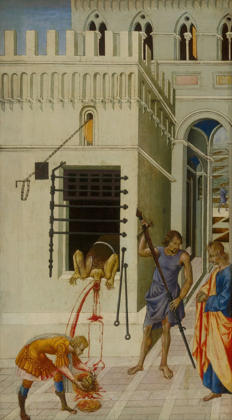Helgonet Johannes Döparens halshuggning - Giovanni di Paolo