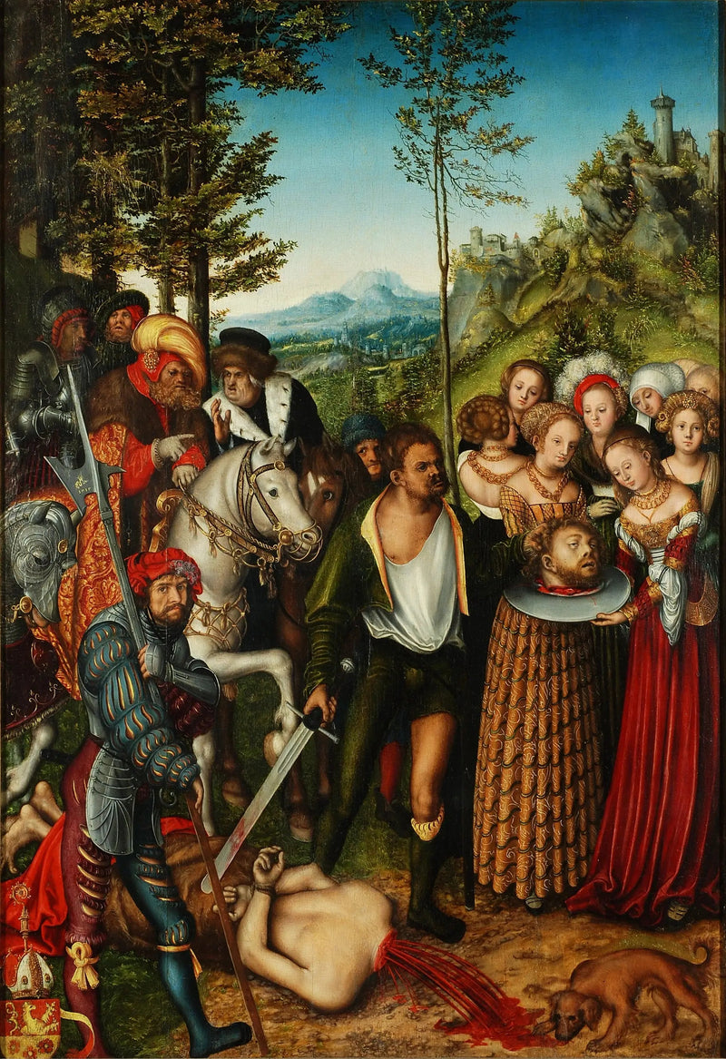 Helgonet Johannes Döparens halshuggning - Lucas Cranach den äldre