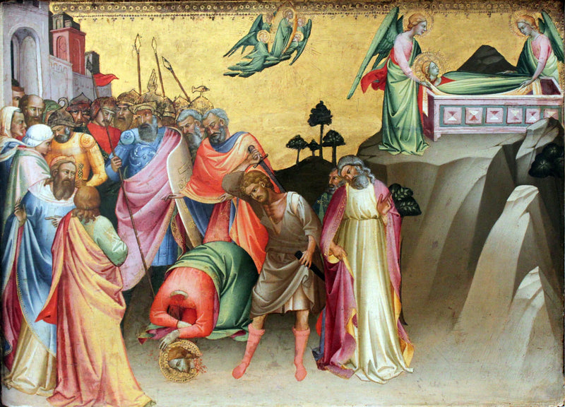 Heliga Katarinas av Alexandria halshuggning - Lorenzo Monaco