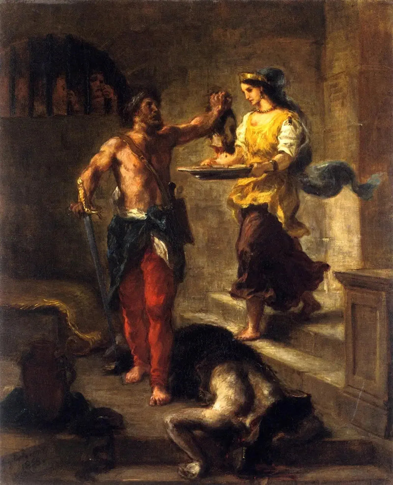 Johannes Döparens avhuggna huvud - Eugène Delacroix