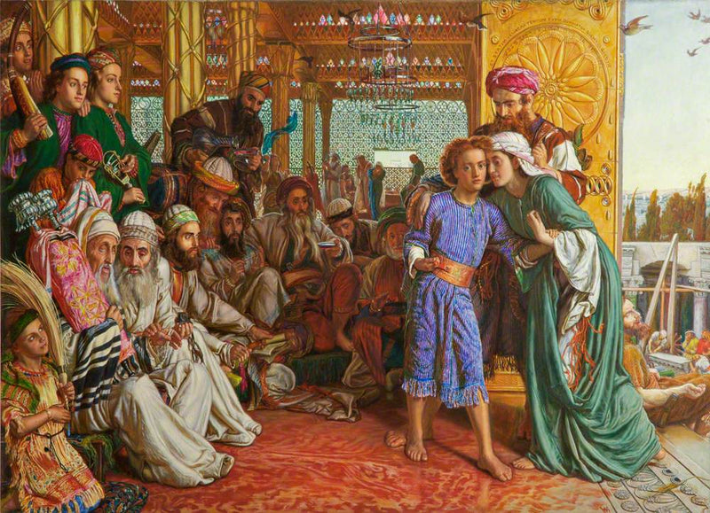 Upptäckten av Frälsaren i templet - William Holman Hunt