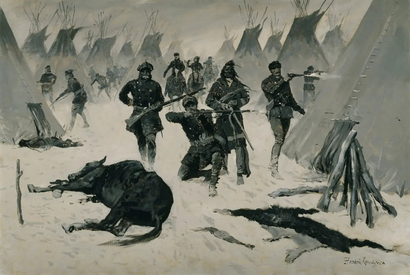 Crazy Horse förlust - Frederic Remington