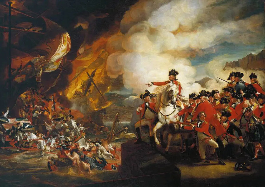 Förlusten av flytande batterier i Gibraltar, september 1782 - John Singleton Copley