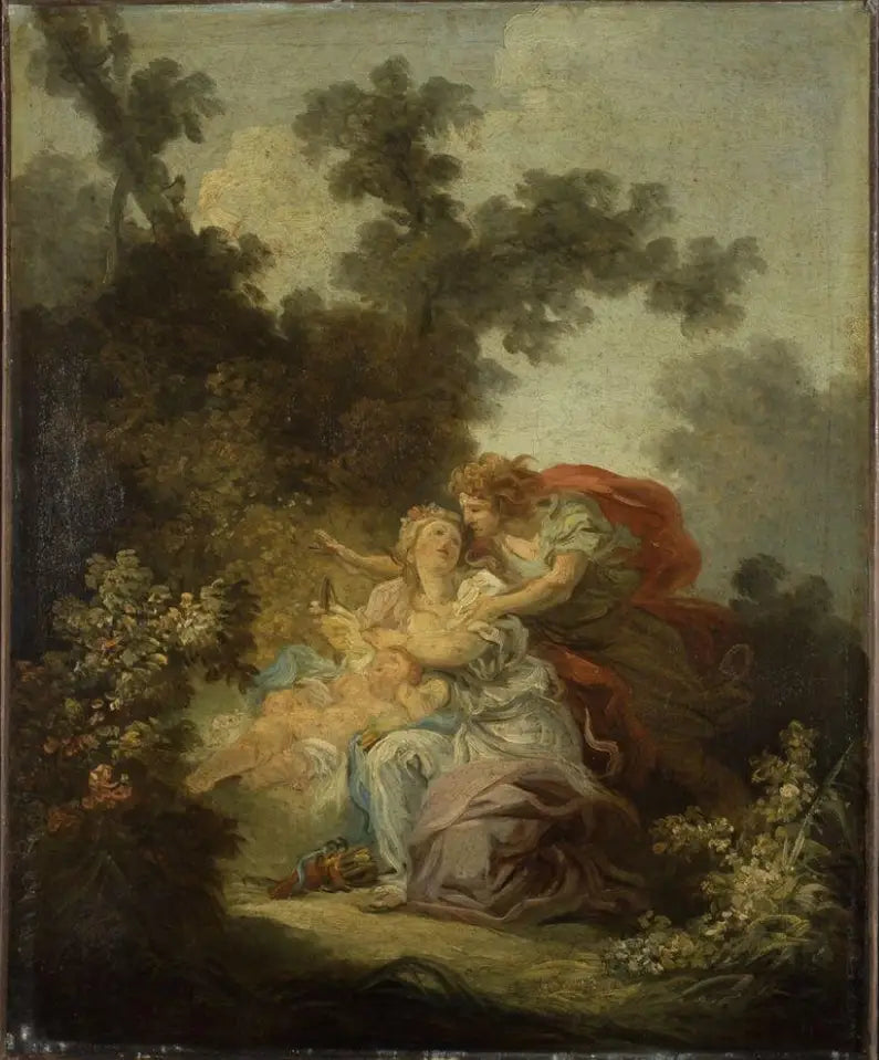Försvaret av kärleken - Jean-Honoré Fragonard