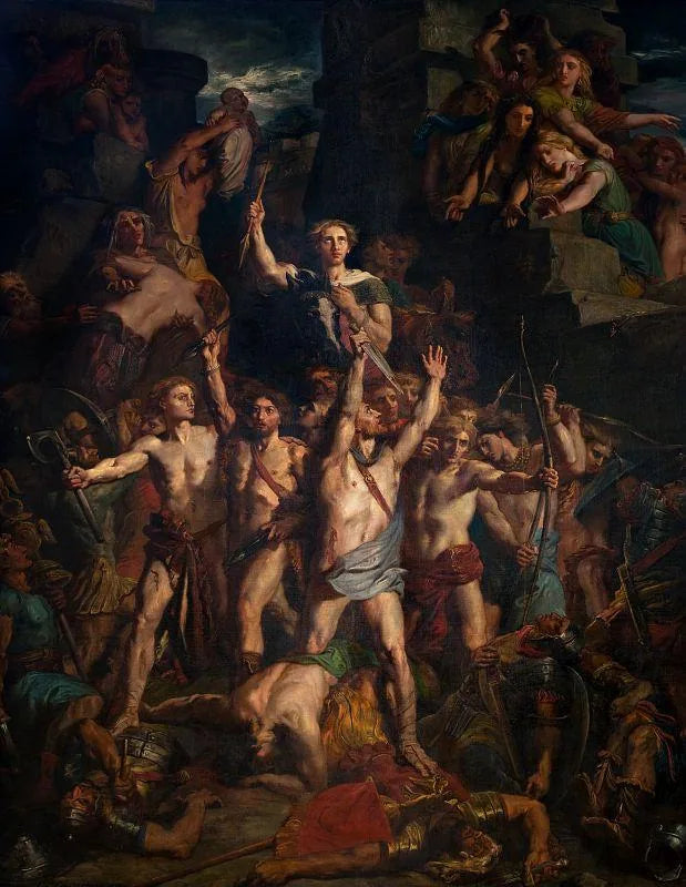 Gauleförsvaret av Vercingétorix - Théodore Chassériau