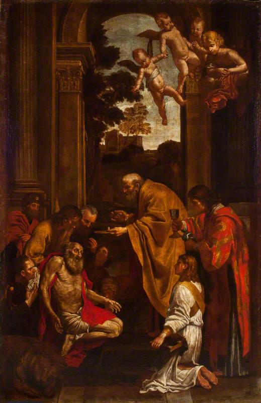 sista nattvarden av helige Jerome - Domenichino