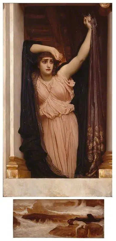 Den sista vakenheten av hjälten - Frederic Leighton
