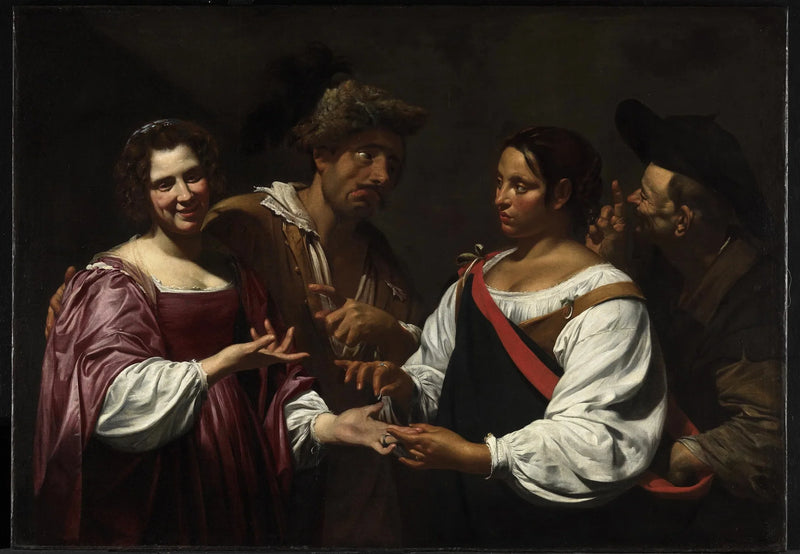 Framställning av spådomskvinna - Simon Vouet