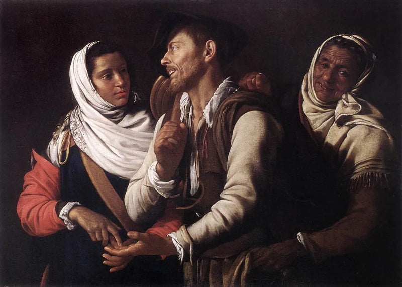 Framställning av spådomskvinna - Simon Vouet