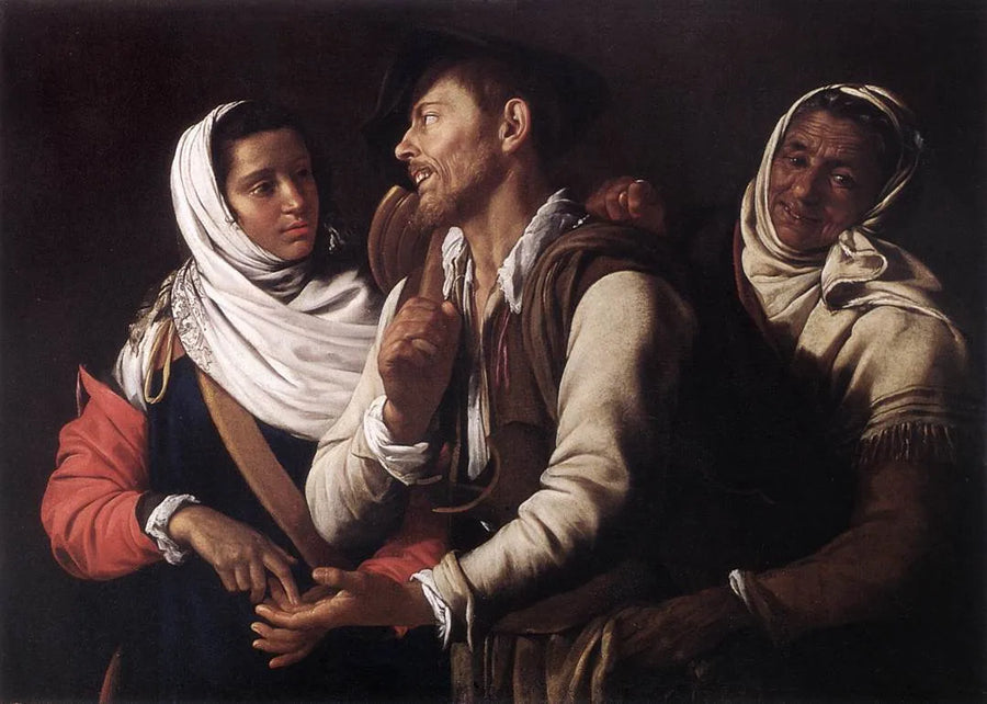 Framställning av spådomskvinna - Simon Vouet