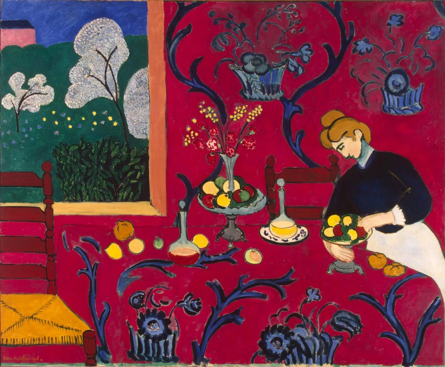 Den röda serveringsvagnen - Henri Matisse