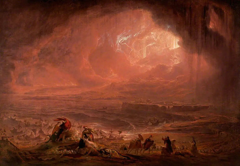 Förstörelsen av Herculaneum och Pompeji - John Martin