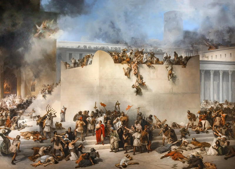 Förstörelsen av Jerusalems tempel - Francesco Hayez