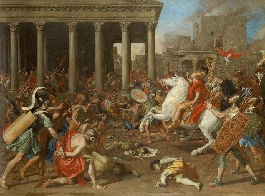 Förstörelsen av Jerusalems tempel - Nicolas Poussin