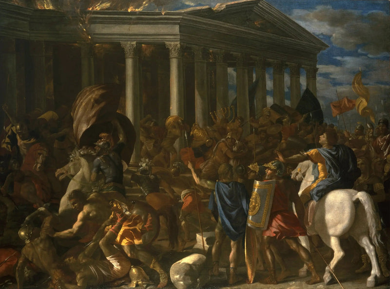 Förstörelsen av Jerusalems tempel - Nicolas Poussin