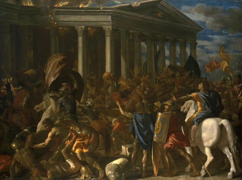 Förstörelsen av Jerusalems tempel - Nicolas Poussin