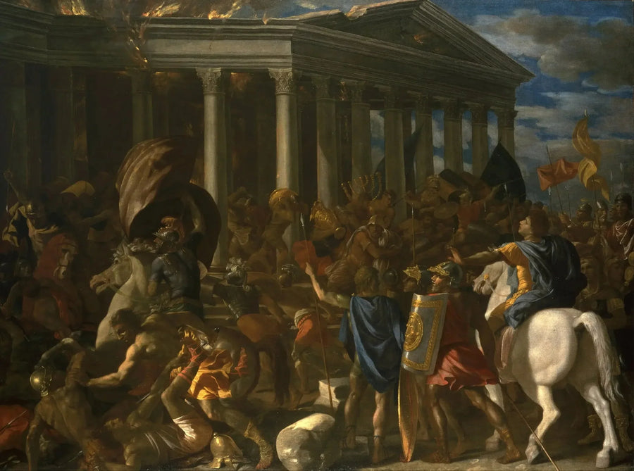 Förstörelsen av Jerusalems tempel - Nicolas Poussin