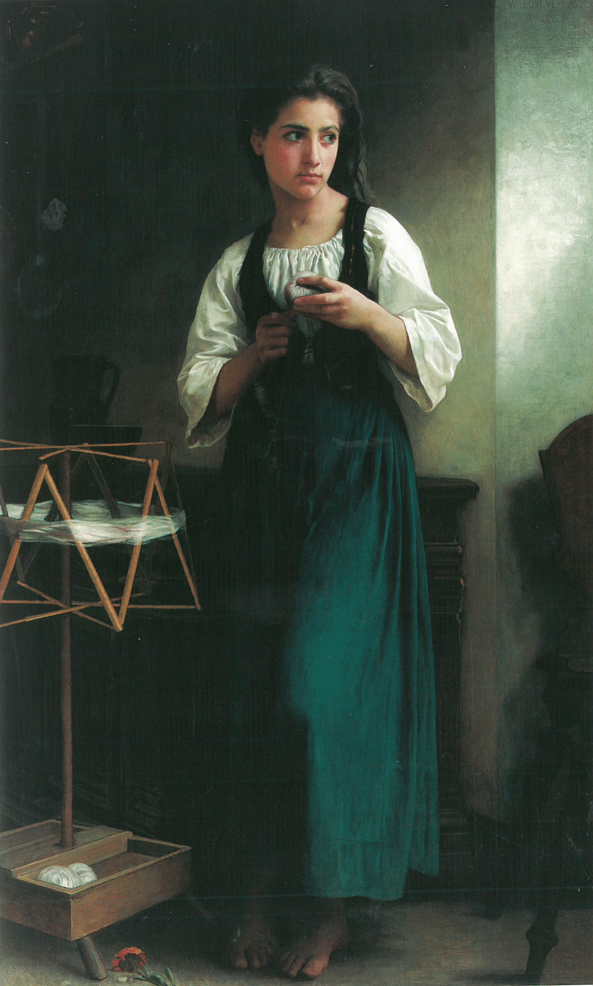 La Dévideuse de William-Adolphe Bouguereau
