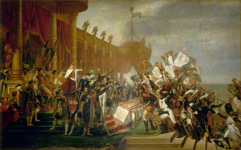 Örnarna fördelas - Jacques-Louis David