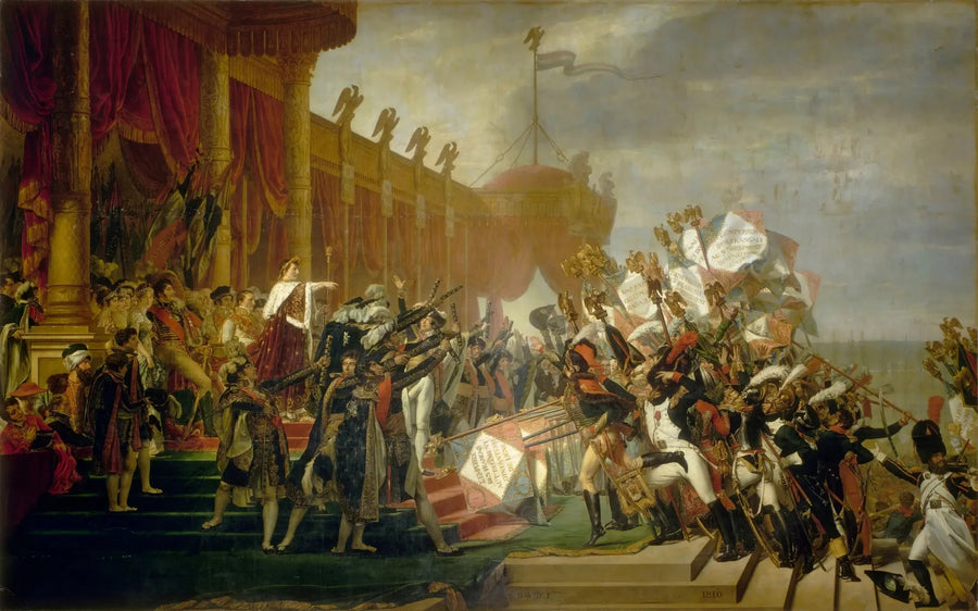 Örnarna fördelas - Jacques-Louis David